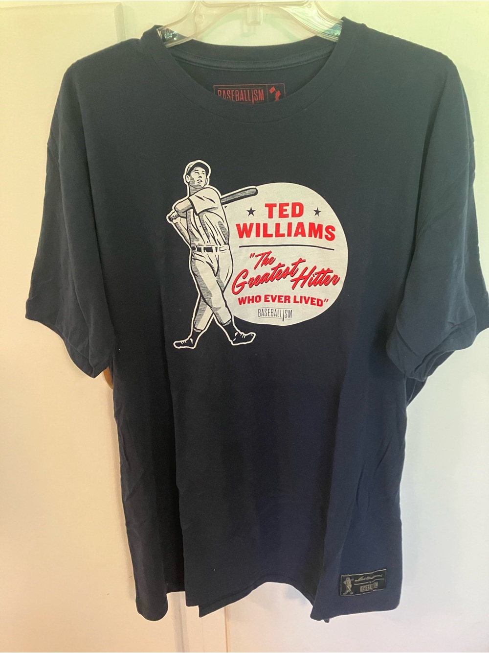 Ted Williams Navy Graphic Short Sleeve Tee - Baseballism